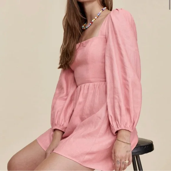 Reformation Dress Brodie Linen Dress Reformation Dress Brodie Linen Dress